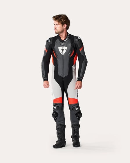 REV'IT Control Onepiece Black/Neon Red