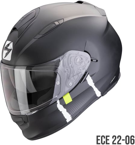 Scorpion EXO-491 Code Matt Black/Silver Scorpion EXO-491 Code Matt Black/Silver