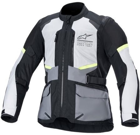 Alpinestars Andes Air Drystar Jacket Ice Gray Dark Gray Black 9191 Alpinestars Andes Air Drystar Jacket Ice Gray Dark Gray Black 9191