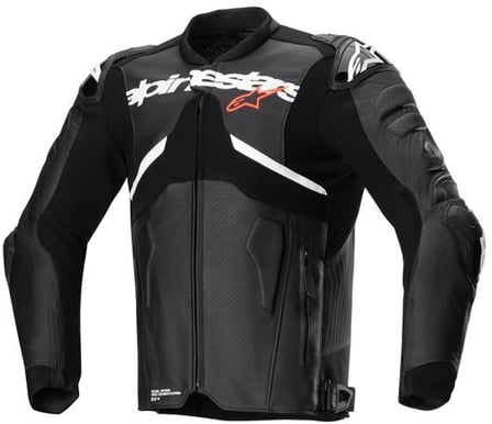 Alpinestars Atem V5 Leather Jacket Black White 12
