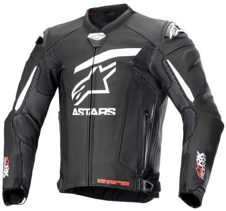 Alpinestars GP Plus R V4 Rideknit Leather Jacket Black White 12