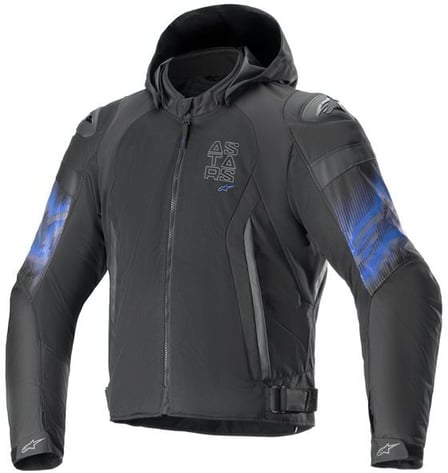 Alpinestars Zaca Air Venom Waterproof Jacket Black Electric Blue 173 Alpinestars Zaca Air Venom Waterproof Jacket Black Electric Blue 173