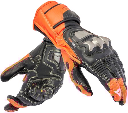 Dainese Full Metal 7 Gloves Black/Red-Fluo 628