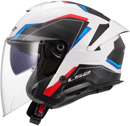 LS2 OF618 Verso II Air White Blue Red LS2 OF618 Verso II Air White Blue Red
