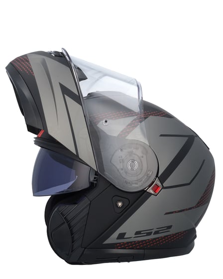 LS2 FF908 Strobe II Code Black Grey