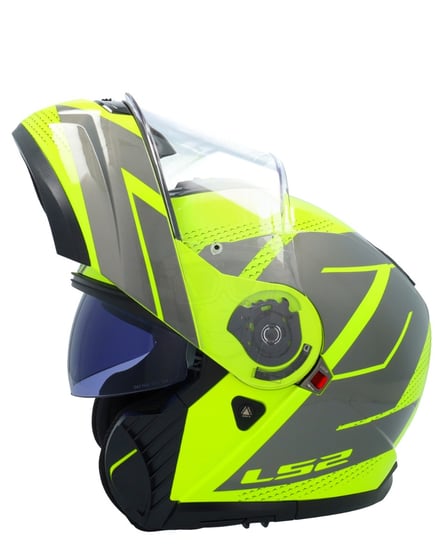 LS2 FF908 Strobe II Code H-Vis Yellow Grey LS2 FF908 Strobe II Code H-Vis Yellow Grey