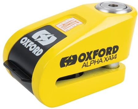 Oxford Alpha XA14 Alarm Disc Lock Yellow ART4 LK217