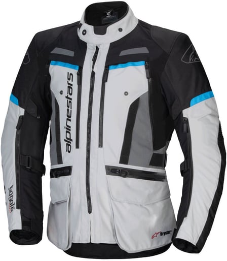 Alpinestars Bogota' Pro Drystar  Jacket Ice Gray/Black/Cyan 9136 Alpinestars Bogota' Pro Drystar  Jacket Ice Gray/Black/Cyan 9136