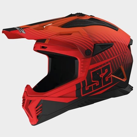 LS2 MX708 Fast II Duck Matt Orange Red LS2 MX708 Fast II Duck Matt Orange Red