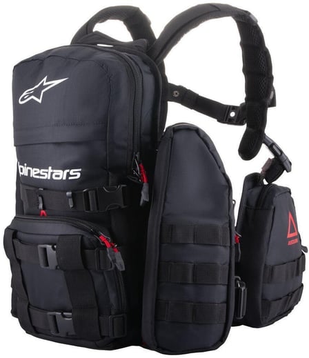 Alpinestars Techdura Tactical Pack Backpack Black/White 12 OS Alpinestars Techdura Tactical Pack Backpack Black/White 12 OS
