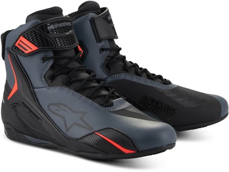 Alpinestars Faster 4 Shoes Black Gray Red Fluo 1130 Alpinestars Faster 4 Shoes Black Gray Red Fluo 1130