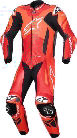 Alpinestars GP Plus V4 Sprint 1Pc Leather Suit Red Fluo Mid Red White 3087 Alpinestars GP Plus V4 Sprint 1Pc Leather Suit Red Fluo Mid Red White 3087