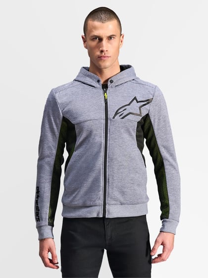 Alpinestars Chrome Air Sport Hoodie Gray Heather Black 9196
