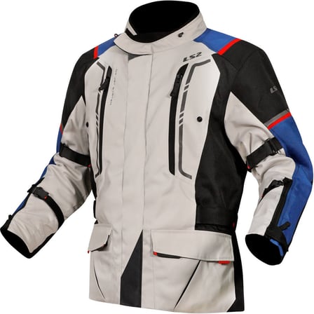 LS2 Narvik Man Jacket Blue Black Grey Red LS2 Narvik Man Jacket Blue Black Grey Red