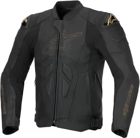 Alpinestars Dusk Leather Jacket Black Laser 1478 Alpinestars Dusk Leather Jacket Black Laser 1478