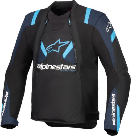 Alpinestars T-Stunt Air Jacket Black/Dark Blue/Blithe Blue 1386 Alpinestars T-Stunt Air Jacket Black/Dark Blue/Blithe Blue 1386