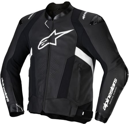 Alpinestars Missile V3 Leather Jacket Black White 12