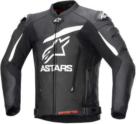 Alpinestars Gp Plus V4 Leather Jacket Black White 12 Alpinestars Gp Plus V4 Leather Jacket Black White 12