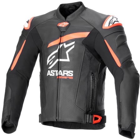 Alpinestars Gp Plus R V4 Airflow Leather Jacket Black Red Fluo White 1321 Alpinestars Gp Plus R V4 Airflow Leather Jacket Black Red Fluo White 1321