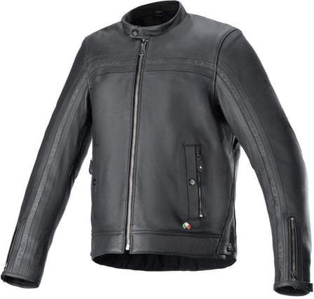 Alpinestars Dyno Leather Jacket Black Black 1100 Alpinestars Dyno Leather Jacket Black Black 1100