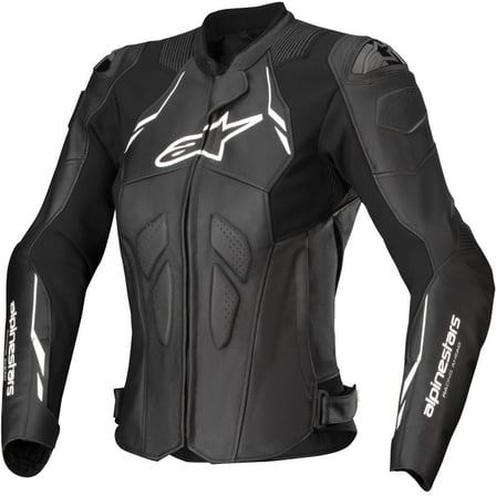 Alpinestars Stella Dusk Leather Jacket Black White 12