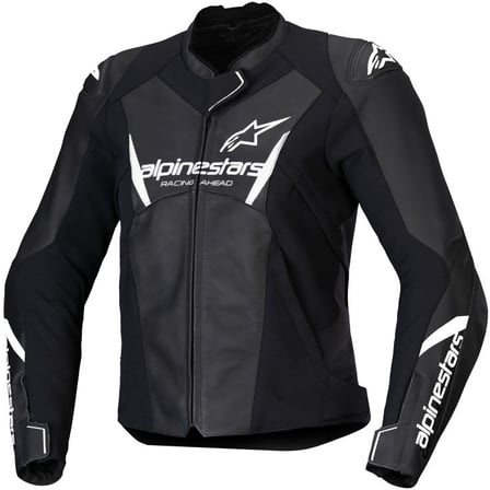 Alpinestars Stella Faster V3 Leather Jacket Black White 12 Alpinestars Stella Faster V3 Leather Jacket Black White 12