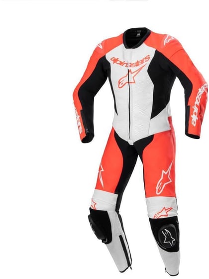 Alpinestars Youth Gp Plus V2 1Pc Leather Suit Red Fluo White Black 3022 Alpinestars Youth Gp Plus V2 1Pc Leather Suit Red Fluo White Black 3022