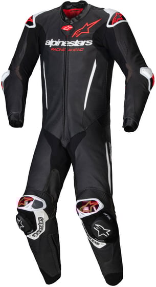 Alpinestars Gp-R7 1Pc Leather Suit Black White Red Fluo 1231 Alpinestars Gp-R7 1Pc Leather Suit Black White Red Fluo 1231