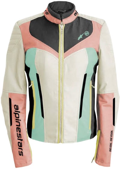 Alpinestars Isla Wr Women Jacket Ecru Coral Black Aqua 8024