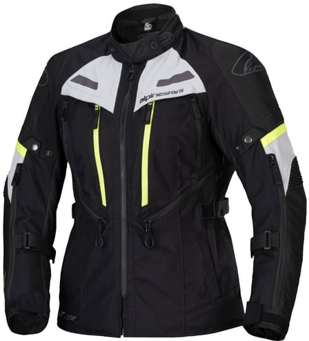 Alpinestars Stella Bogota' Pro Drystar Jacket Black Ice Gray Yellow Fluo 1381
