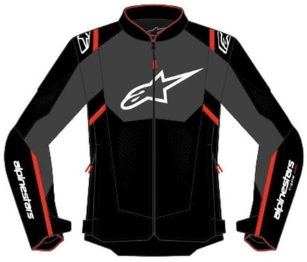 Alpinestars T-Sps Air V2 Jacket Black Red Fluo 1030
