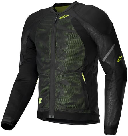 Alpinestars Troop-Air Jacket Black Yellow Fluo 168