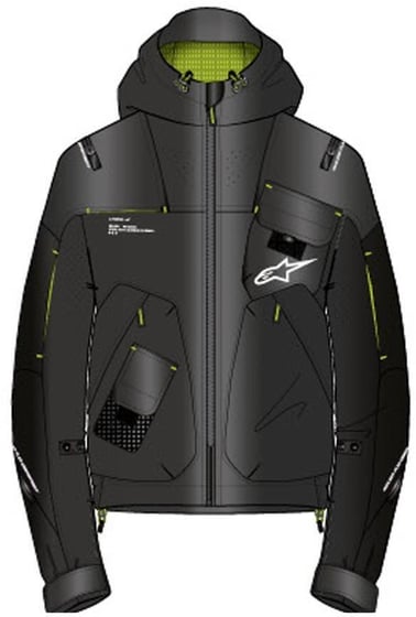 Alpinestars Mogress Air Jacket Black Lime Punch White 1484