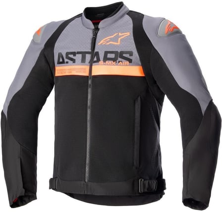 Alpinestars Smx Air Jacket Dark Gray Black Orange Fluo 914