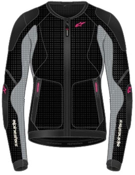 Alpinestars Stella Troop-Air Jacket Black Ash Gray Pink Fluo 1465