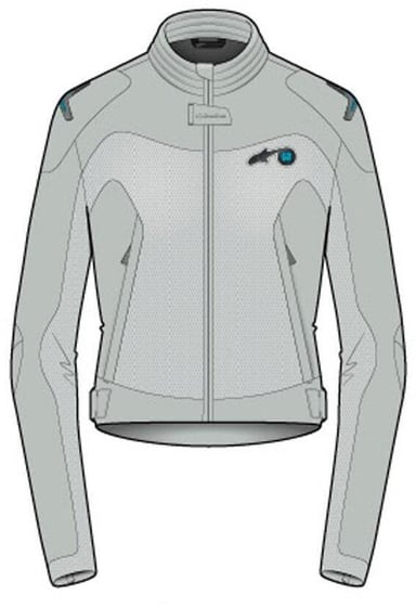 Alpinestars Stella Circal-1 Air Jacket Metal Gray Methyl Blue 9249