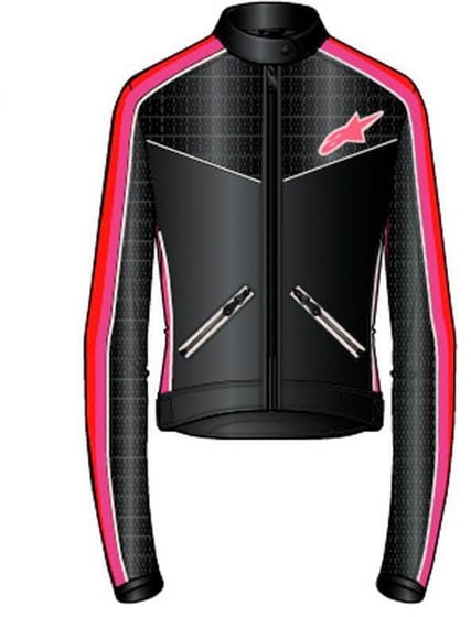 Alpinestars Stella T-Dyno Air Jacket Black Bright Red Fuchsia 1499