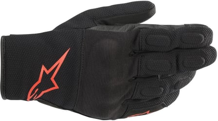 Alpinestars S Max Drystar Gloves Black Red Fluo 1030 Alpinestars S Max Drystar Gloves Black Red Fluo 1030