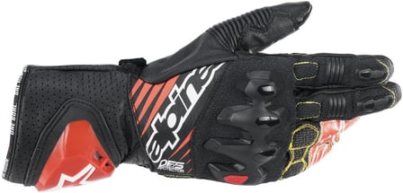 Alpinestars Gp Tech V2 Gloves Black White Red Fluo 1231 Alpinestars Gp Tech V2 Gloves Black White Red Fluo 1231
