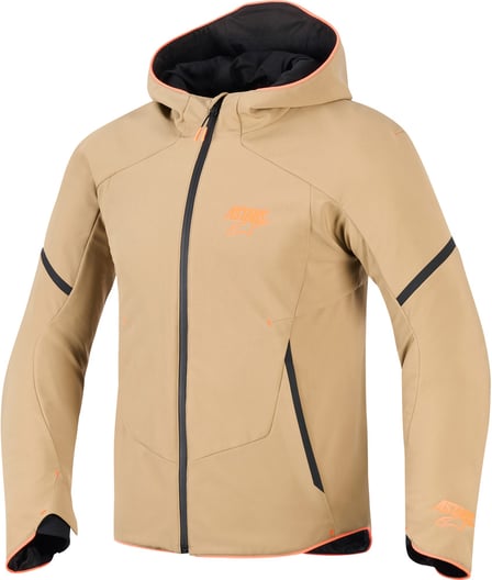 Alpinestars Aeroshell Wp Jacket Dark Khaki Black Orange Fluo 8038 Alpinestars Aeroshell Wp Jacket Dark Khaki Black Orange Fluo 8038