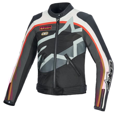 Alpinestars Idles Ladies Jacket Off White Flame Red Black 2053