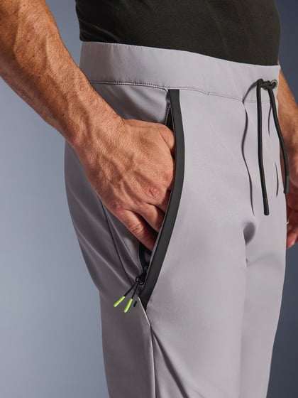 Alpinestars Aeroshell Trousers Mid Gray Yellow Fluo 9116