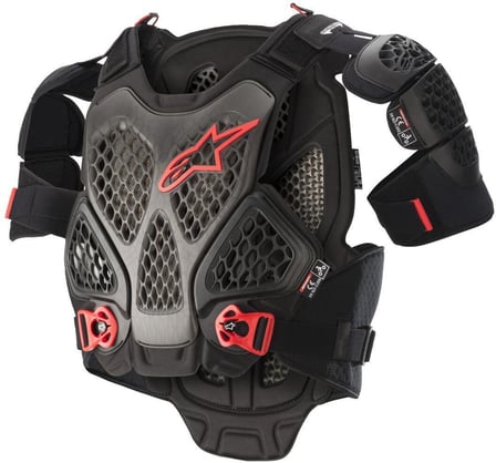 Alpinestars A-6 Chest Protector Black Anthracite Red