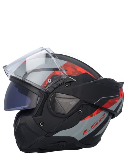 LS2 FF910 Advant II Glide Black Grey Red