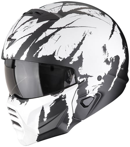 Scorpion EXO-Combat II Marauder Matt Black/White