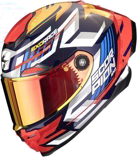 Scorpion EXO-RACE AIR Kobra Blue/Yellow/Red
