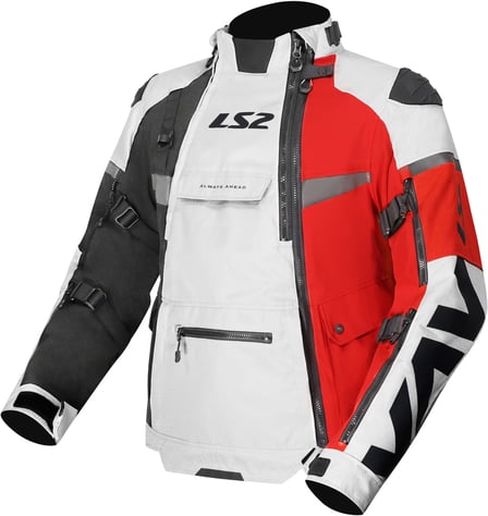 LS2 X-Master Man Jacket Black Grey Red