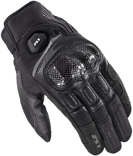 LS2 Atom Man Gloves Black