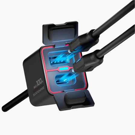 Chigee Technology TR100 2-weg USB-A/C snellader MFP0094