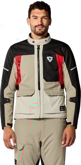 REV'IT Convergent H2O Jacket Sand/Red